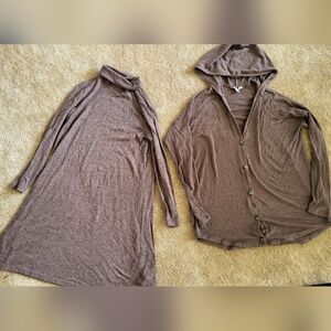 Purple Long Sleeve Cardigan